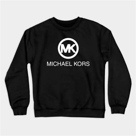 michael kors crew neck logo sweatshirt black|MICHAEL KORS MK EMBOSSED LOGO CREW NECK BLACK .